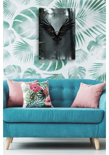 Ormanda Uçan Karga Yağlı Kanvas Tablo indirimleri