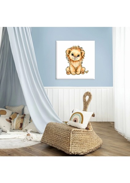 Aslan Yavrusu Kanvas Tablo