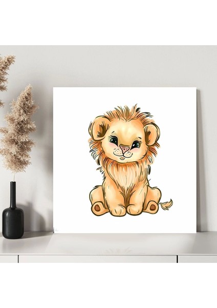 Aslan Yavrusu Kanvas Tablo modelleri