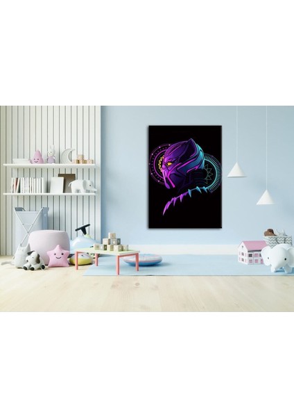 Black Kara Panter Çocuk Odası Tabloları