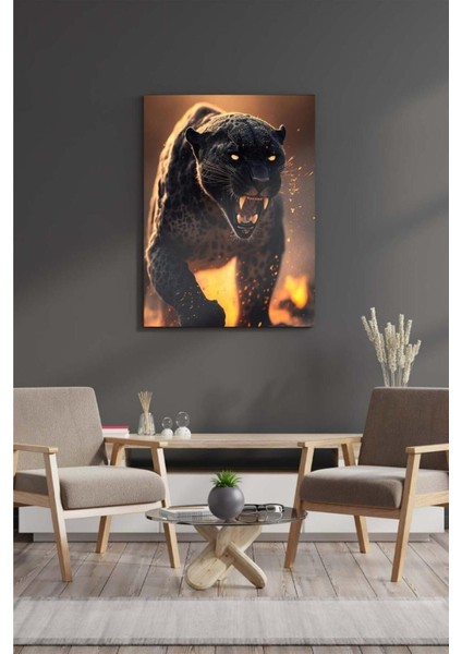 Jaguar-Salon Oturma Yatak Odası Ofis Antre Cafe Için Duvar Dekoru
