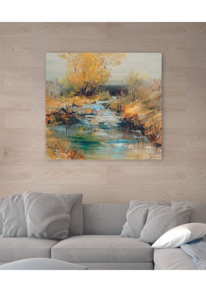 Dekoratif Yellow River Duvar Kanvas Tablo