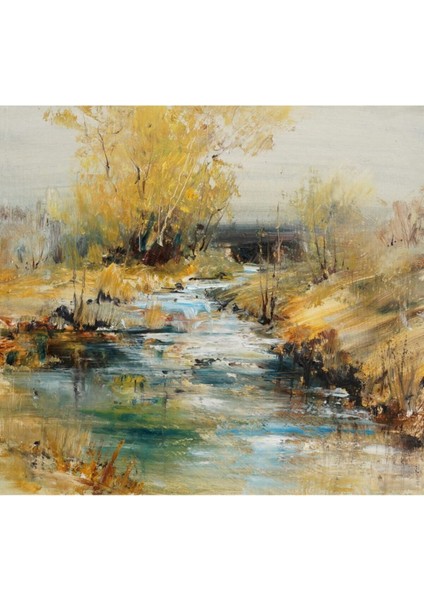 Dekoratif Yellow River Duvar Kanvas Tablo