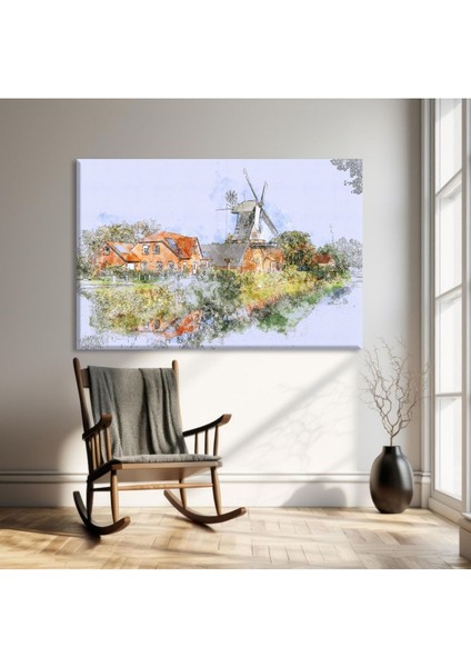 Hollanda Idili Kanvas Tablo