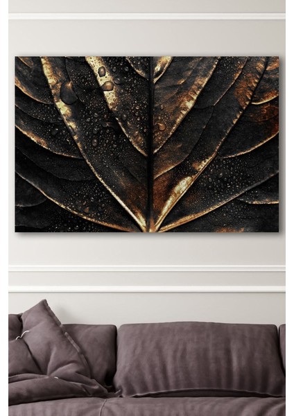Wet Leaf Kanvas Tablo