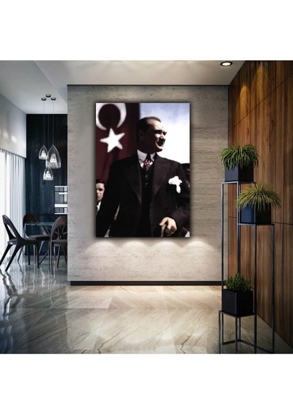 Atatürk Modelli Dekoratif Kanvas Tablo