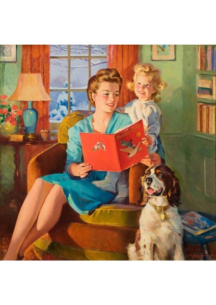 Dekoratif Frederick Sands Brunner - Mother Goose Stories Duvar Kanvas Tablo fiyatları