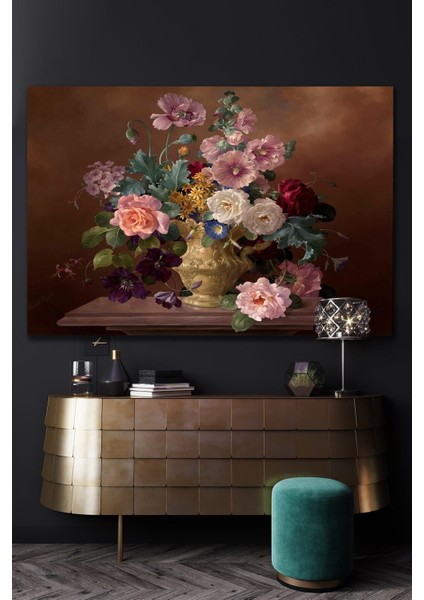 Dekoratif Buket Kanvas Duvar Tablo