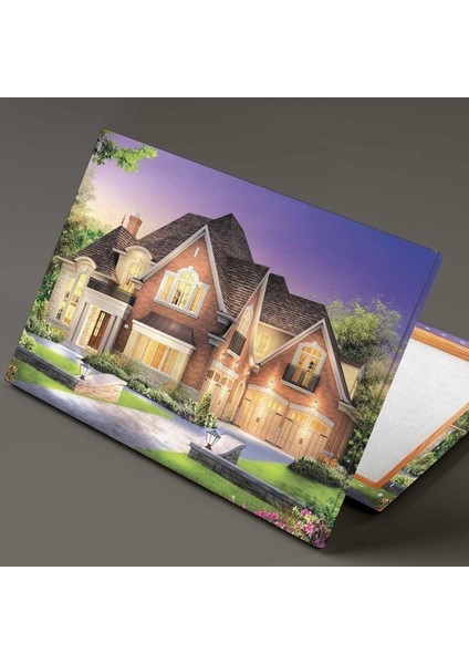 Büyük Bahçeli Malikane Emlak Ev Alım Satım Emlakçı Kanvas Tablo