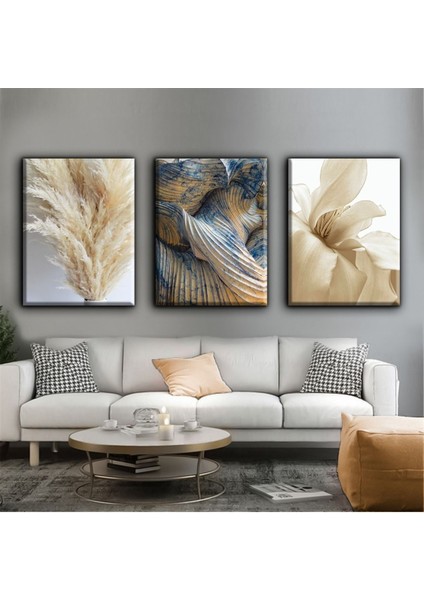 Dekoratif Tablonuz Dekoratif Şık Modern Kanvas Tablo Kombin H42