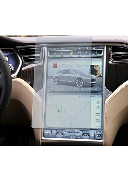 Tesla Model x Uyumlu 17 Inç Multimedya Navigasyon Nano Ekran Koruyucu