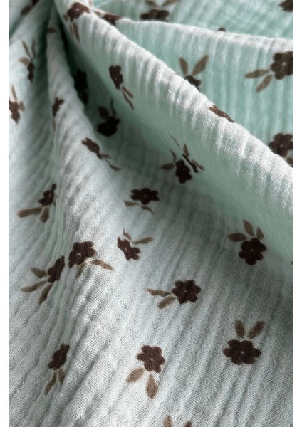 Çıtır Çiçek Desenli Çift Kat Pamuk Müslin Kumaş / Dry - 103 modelleri