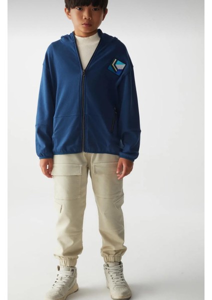 45326 Erkek Çocuk Indigo Trıangle Hırka fiyatları