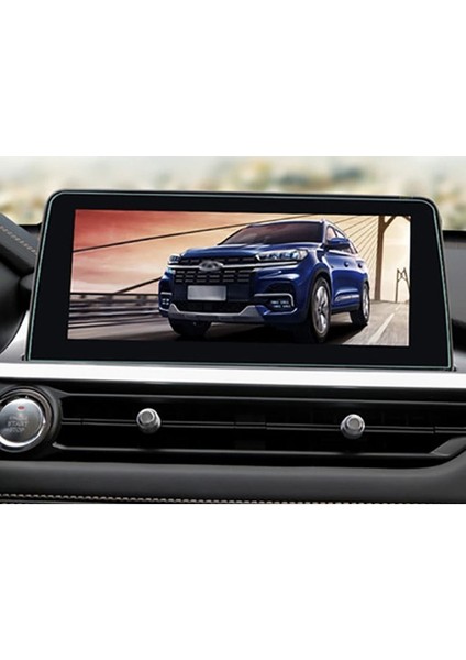 Chery Tiggo 7 Pro Uyumlu 10 Inc Multimedya Ekran Koruyucu Kırılmaz Şeffaf Temperli Cam