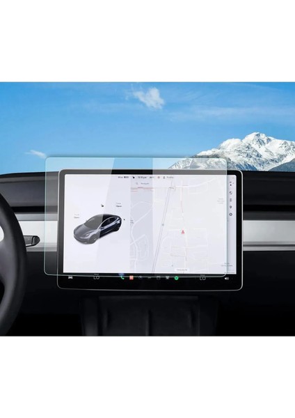 Tesla Model Y & Model 3 Uyumlu 15 Inç Multimedya Nano Ekran Koruyucu