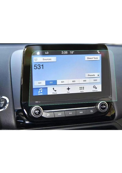 Ford Fiesta 1.1 Style 8 Inç Navigasyon Multimedya Uyumlu Nano Hd Ekran Koruyucu
