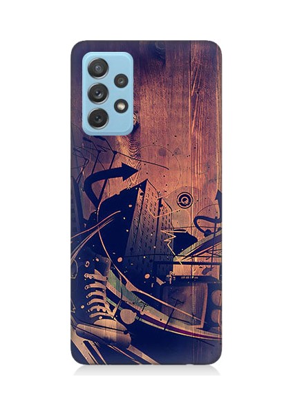 Samsung Galaxy A72 Uyumlu Karanlık Tiyatro Desenli Silikon Kılıf