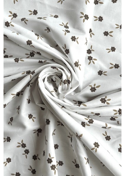 Çıtır Çiçek Desenli Pamuk Poplin Kumaş / Dry - 103