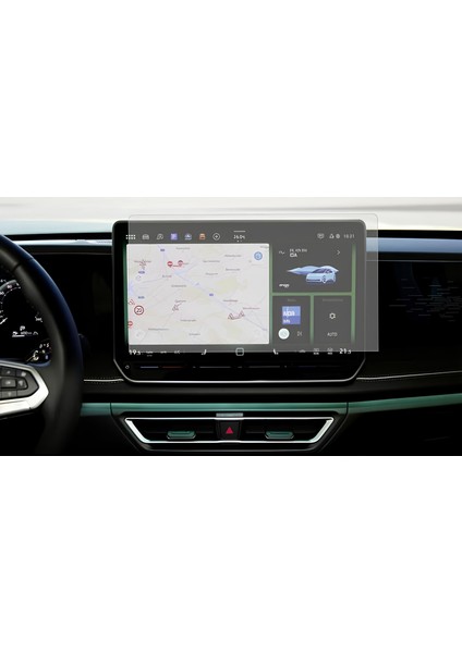 Volkswagen Yeni Tiguan E-Tsi 12.9 Inç Multimedya Uyumlu 9h Nano Ekran Koruyucu 2024