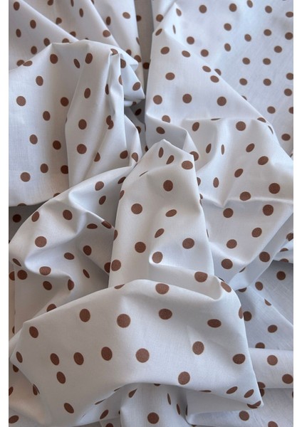 Küçük Puantiye Desenli Pamuk Poplin Kumaş / Dry 159