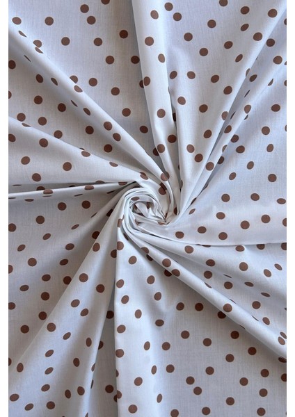 Küçük Puantiye Desenli Pamuk Poplin Kumaş / Dry 159