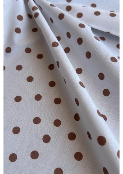 Küçük Puantiye Desenli Pamuk Poplin Kumaş / Dry 159