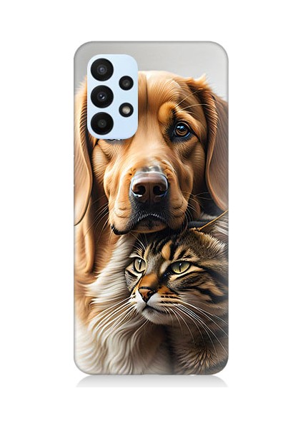 Samsung Galaxy A23 Uyumlu Dostluk Portresi Desenli Silikon Kılıf