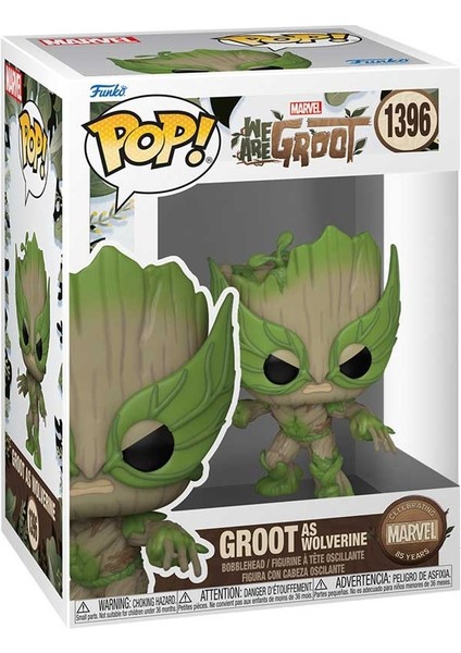 Pop! : 85TH Anniversary - We Are Groot, Groot As Wolverine Figür