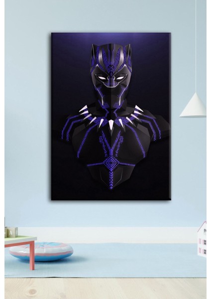 Black Kara Panter Çocuk Odası Tabloları