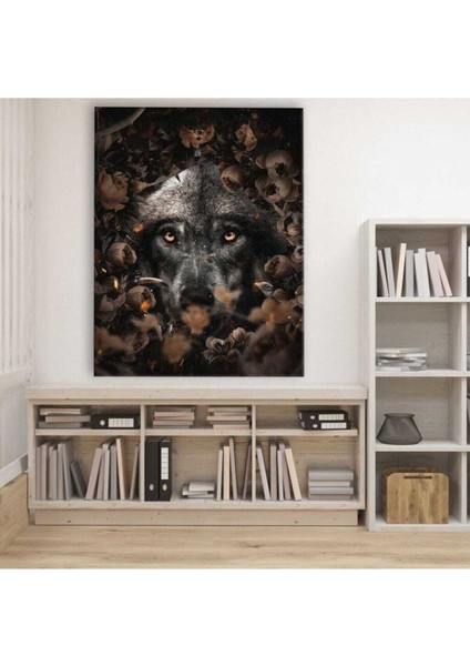 Dekoratif Wolf Kanvas Tablo