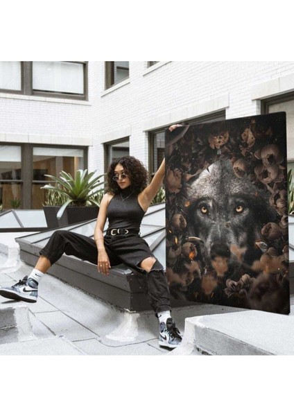 Dekoratif Wolf Kanvas Tablo