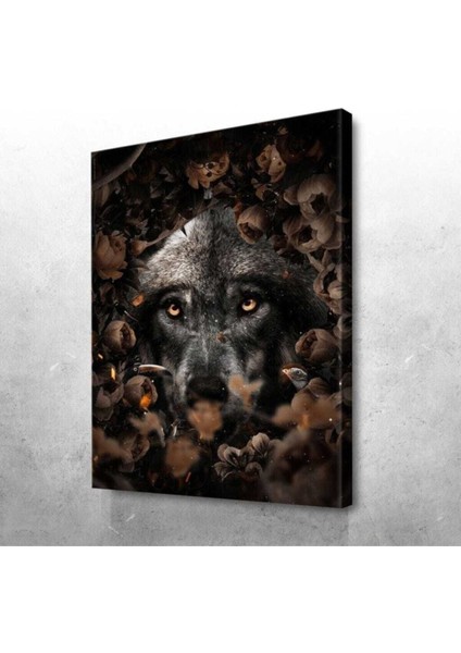 Dekoratif Wolf Kanvas Tablo