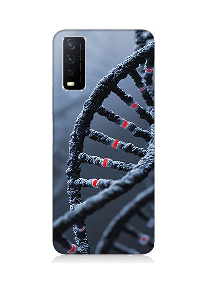 Vivo Y20S Uyumlu Dna Sarmalı Desenli Silikon Kılıf