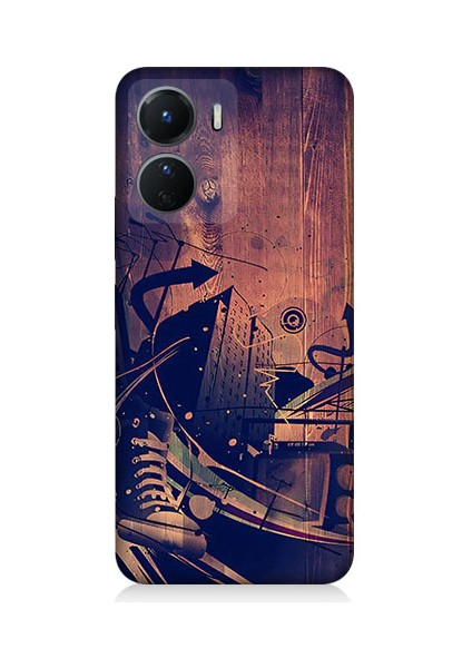 Vivo V16 Uyumlu Karanlık Tiyatro Desenli Silikon Kılıf