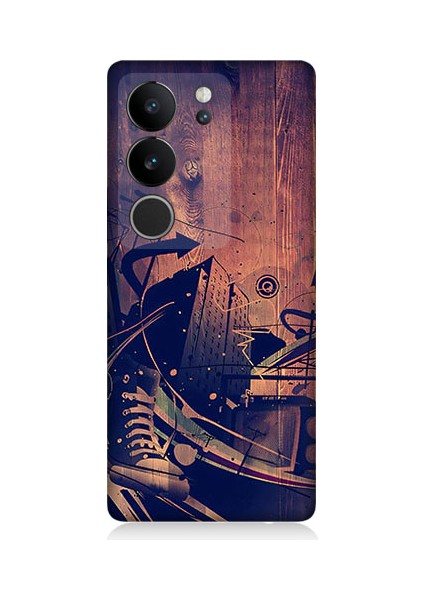 Vivo V29 5g Uyumlu Karanlık Tiyatro Desenli Silikon Kılıf