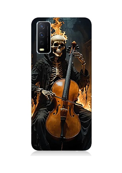 Vivo Y11S Uyumlu Iskelet Çello Desenli Silikon Kılıf
