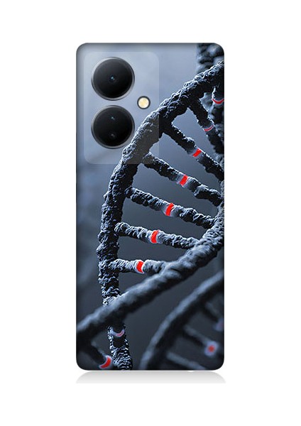 Vivo V29 Lite Uyumlu Dna Sarmalı Desenli Silikon Kılıf