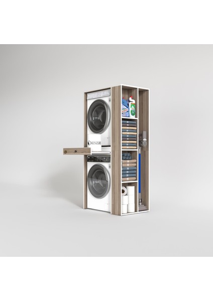 Kenzlife çamaşır-kurutma makinesi dolabı bacce sağ crd 187*090*60 çekmeceli banyo fiyatları