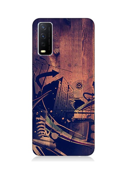Vivo Y20S Uyumlu Karanlık Tiyatro Desenli Silikon Kılıf
