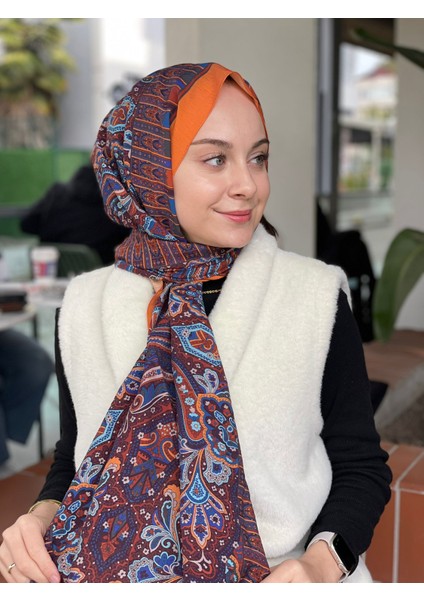 Orange Loryan Scarf Diamond Harmony Şal