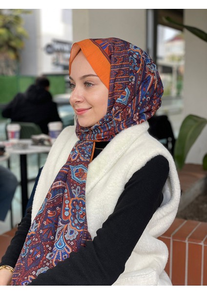 Orange Loryan Scarf Diamond Harmony Şal