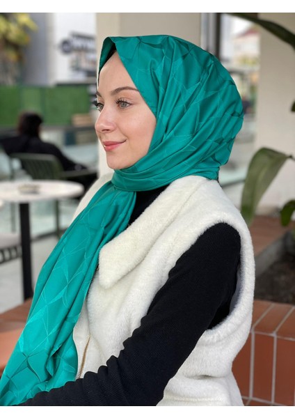 Benetton Loryan Scarf Floş Jakar Cupra Şal