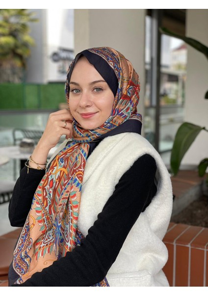 Siyah Loryan Scarf Diamond Mabel Şal