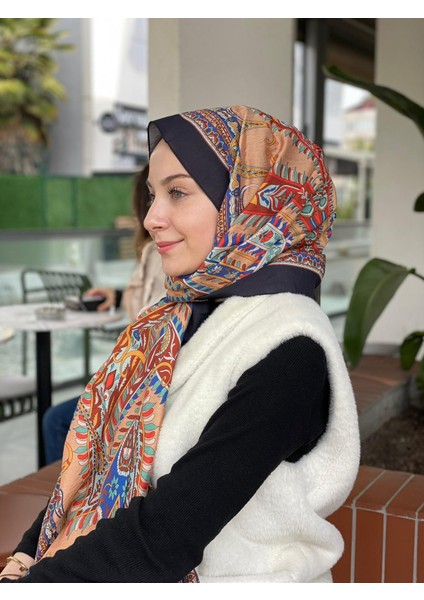 Siyah Loryan Scarf Diamond Mabel Şal