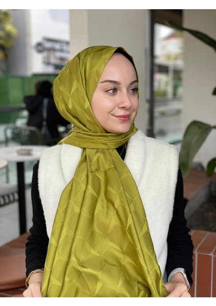 Fıstık Yeşili Loryan Scarf Floş Jakar Cupra Şal fiyatları