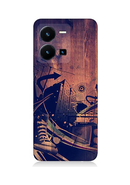Vivo Y22S Uyumlu Karanlık Tiyatro Desenli Silikon Kılıf