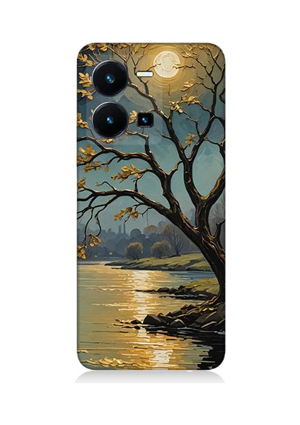 Vivo Y35 Uyumlu Gece Gölü Desenli Silikon Kılıf