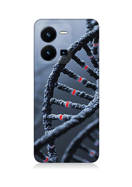 Vivo Y35 Uyumlu Dna Sarmalı Desenli Silikon Kılıf