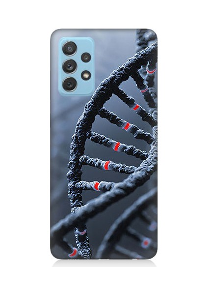 Samsung Galaxy A52 Uyumlu Dna Sarmalı Desenli Silikon Kılıf
