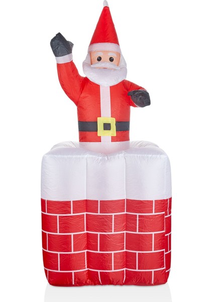 Premium Collection 152 cm Şişme-Işıklı Noel Baba Yılbaşı Süs Dekorasyon